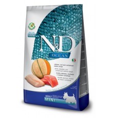 FARMINA N&D Ocean Dog Salmon, Cod, Cantaloupe, Melon Adult Mini - dry dog food - 2.5 kg