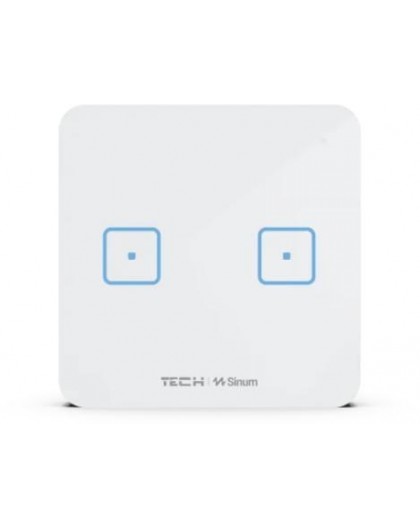 Проводной двойной переключатель черный WS-02M Tech Cont.