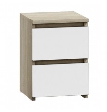 Topeshop M2 SONOMA MIX nightstand/bedside table 2 drawer(s) Oak, White