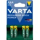 VARTA HR03 AAA Recharge Accu Power 1000 mAh 05703 Rechargeable batteries 4 pc(s) Green, Yellow
