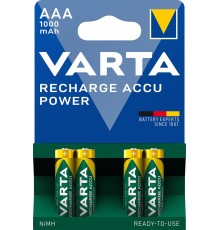 VARTA HR03 AAA Recharge Accu Power 1000 mAh 05703 Rechargeable batteries 4 pc(s) Green, Yellow
