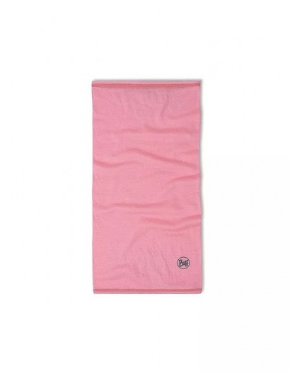 Buff Merino Lightweight Jr Solid Children's merino wool neck warmer Pink