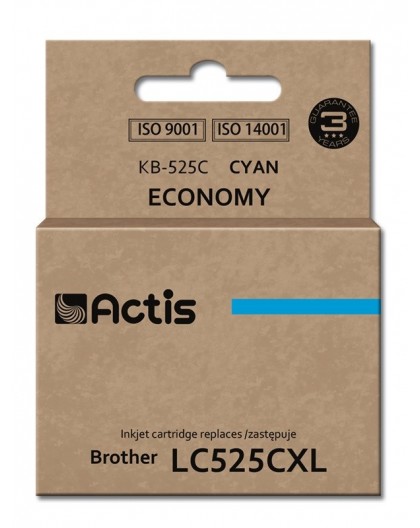 Actis KB-525C Ink (replacement for Brother LC525C Standard 15 ml cyan)