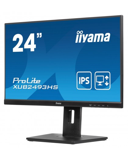 iiyama ProLite XUB2493HS-B6 computer monitor 60.5 cm (23.8") 1920 x 1080 pixels Full HD LED Black