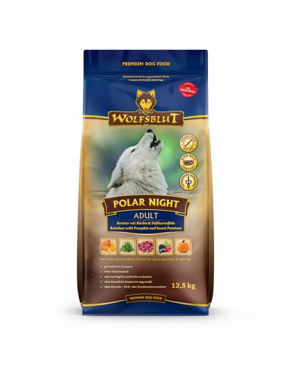 WOLFSBLUT Polar Night Reindeer with sweet potatoes - dry dog food - 12,5kg