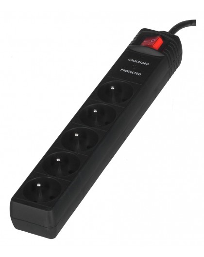 EnerGenie SPF5-C-5 surge protector 5 AC outlet(s) 250 V 1.5 m Black