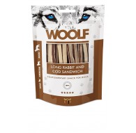 WOOLF Long cod sandwich - dog treat - 100g