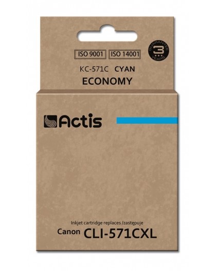 Actis KC-571C Ink (replacement for Canon CLI-571C Standard 12 ml cyan)
