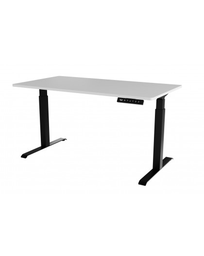 Desk with electric height adjustment MOON LONG 150x80x72-120 black/white