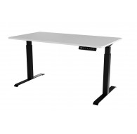 Desk with electric height adjustment MOON LONG 150x80x72-120 black/white