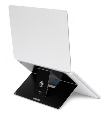 R-Go Tools Laptop stand R-Go Riser Attachable, adjustable, integrated with your laptop, aluminum, black