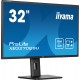 iiyama ProLite A kõrguse reguleeritav 32” IPS paneeliga tehnoloogia monitor, millel on QHD resolutsioon.