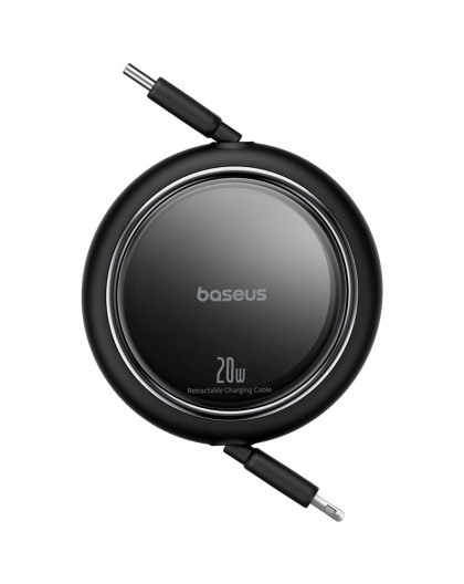 Baseus Free2Pull - 20 W USB-C to Lightning Retractable Cable, 1 m (black)