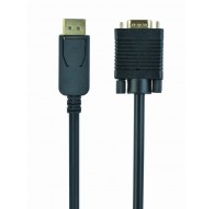 Gembird CCP-DPM-VGAM-6 video cable adapter 1.8 m VGA (D-Sub) DisplayPort Black