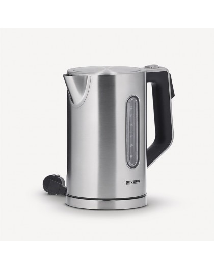 Severin 3418000 electric kettle 1.7 L 3000 W Black, Stainless steel