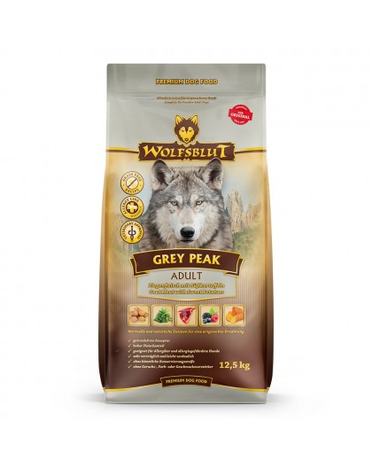 WOLFSBLUT Grey Peak Goat with sweet potatoes - dry dog food - 12,5kg