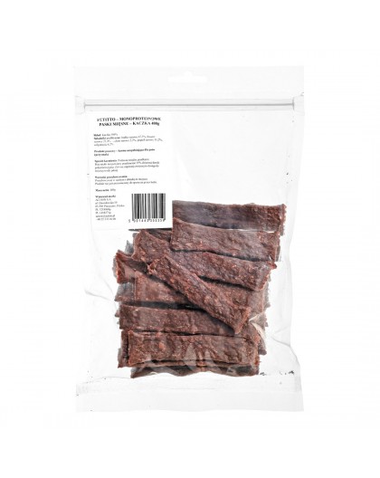 PETITTO Monoprotein meat strips Duck - dog treat - 400g