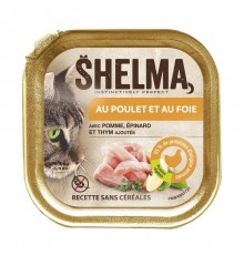SHELMA Chicken and liver pate - wet cat food - 100g