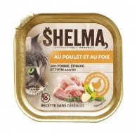 SHELMA Chicken and liver pate - wet cat food - 100g