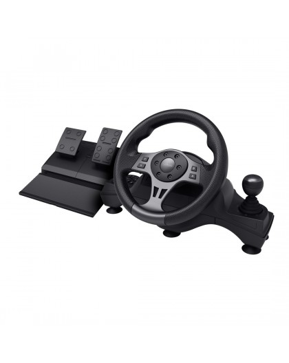 Trust GXT 289 Movi Black USB Steering wheel + Pedals Nintendo Switch, PlayStation 4, Xbox One S, Xbox One X, Xbox Series S, Xbox