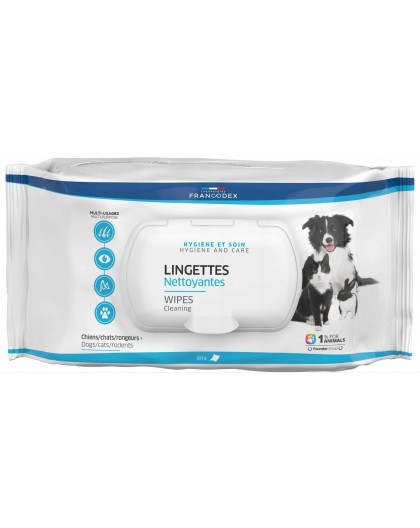 FRANCODEX Grooming wipes for dog and cat - 80 pcs