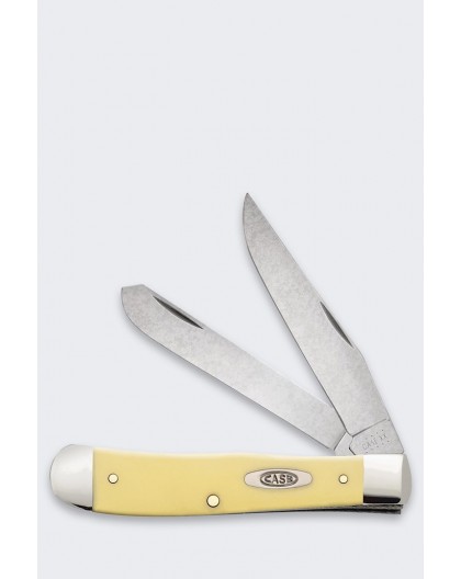 Case Trapper Pocket Knife SS Yellow