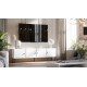 4D RTV cabinet PALAZZO BIS 201x40x60 white matt