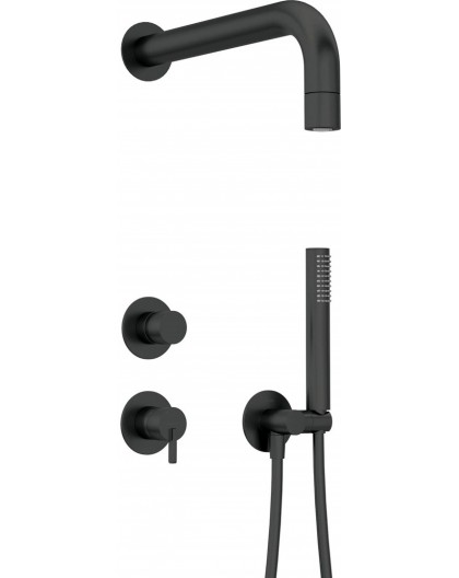 Concealed shower set with hand shower