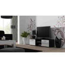 Cama TV stand SOHO 140 black/white gloss