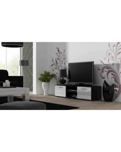 Cama TV stand SOHO 140 black/white gloss