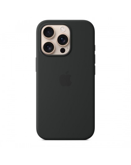 Apple iPhone 16 Pro Silicone Case with MagSafe - Black