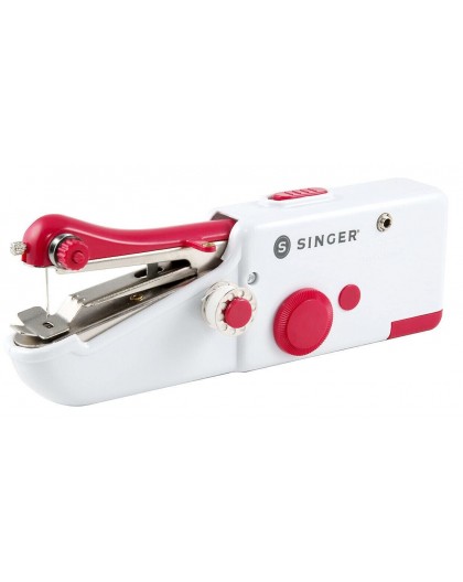 SINGER Stitch Sew Quick Mini mechanical sewing machine AA Battery White