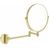 Cosmetic mirror on movable arm