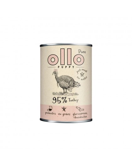 OLLO Puppy Pure Turkey - wet dog food - 400 g