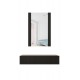 Dressing table with mirror PAFOS 80x41.6x100 mat black