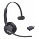 Yealink WH64 Hybrid Mono UC Headset Wireless Head-band Office/Call center Micro-USB Bluetooth Black