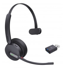 Yealink WH64 Hybrid Mono UC Headset Wireless Head-band Office/Call center Micro-USB Bluetooth Black