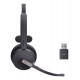 Yealink WH64 Hybrid Mono UC Headset Wireless Head-band Office/Call center Micro-USB Bluetooth Black