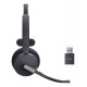 Yealink WH64 Hybrid Mono UC Headset Wireless Head-band Office/Call center Micro-USB Bluetooth Black