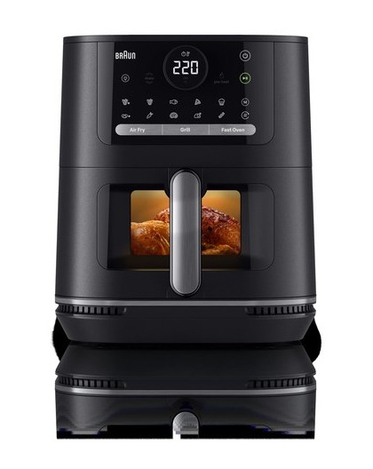 Braun HF5073 Single 6 L Stand-alone 2000 W Hot air fryer Black