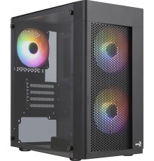 Aerocool HEXFORMBKV2 Micro ATX PC Case 3 Fans FRGB Black