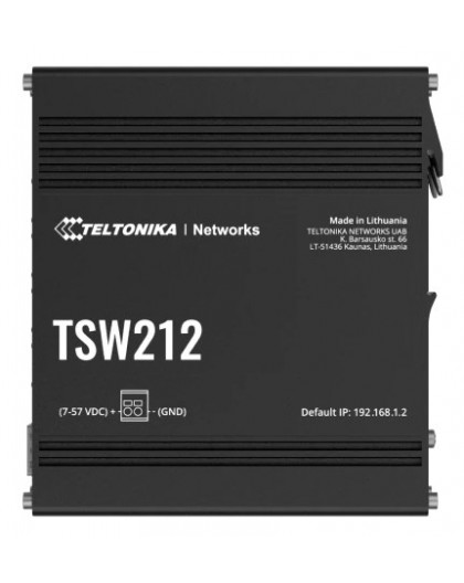 Teltonika TSW212 Managed L2 Gigabit Ethernet (10/100/1000) Black