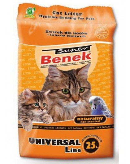Certech Super Benek Universal Natural - Cat Litter Clumping 25 l