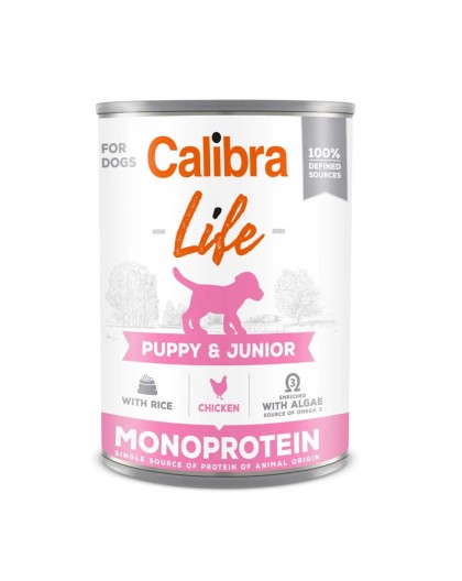 CALIBRA Dog Life Puppy&Junior Chicken & rice - wet dog food - 400g