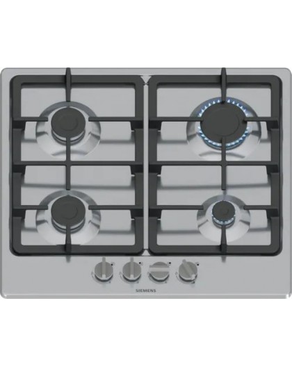 Siemens EG6B5PK90 hob Black, Stainless steel Built-in 60 cm Gas 4 zone(s)
