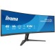 iiyama G-MASTER 45’’ Dual QHD VA panel with KVM switch, USB-C dock and RJ45 (LAN) and height adjustable stand