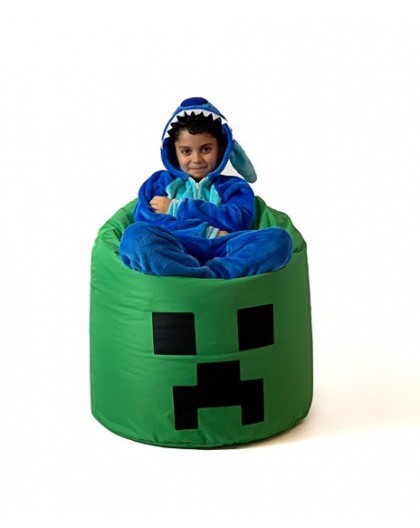 Sako bag pouffe Minecraft green XXL 110 x 90 cm