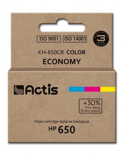 Actis KH-650CR ink (replacement for HP 650 CZ102AE Standard 9 ml color)