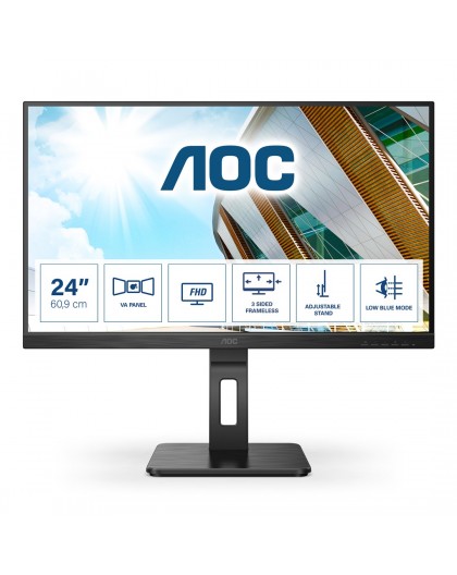 AOC P2 24P2QM LED display 60.5 cm (23.8") 1920 x 1080 pixels Full HD Black