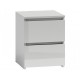 Topeshop M2 BIEL POŁYSK FRONT nightstand/bedside table 2 drawer(s) White